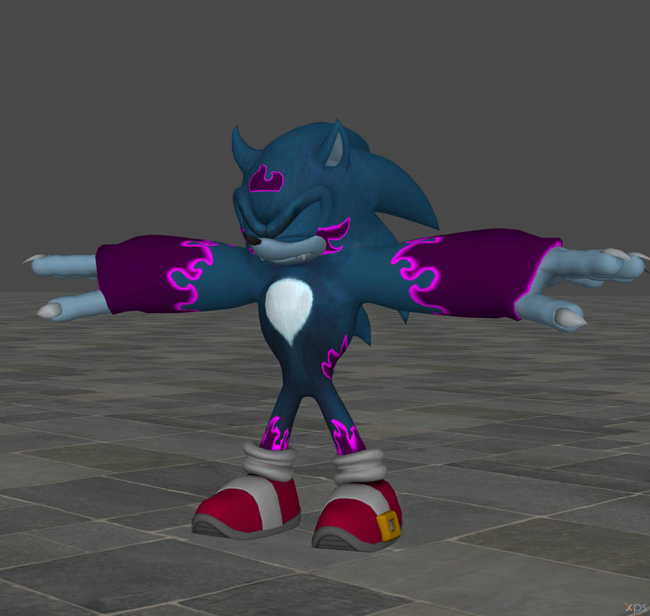Flame Werehog XPS DL by HybridXero99 on DeviantArt