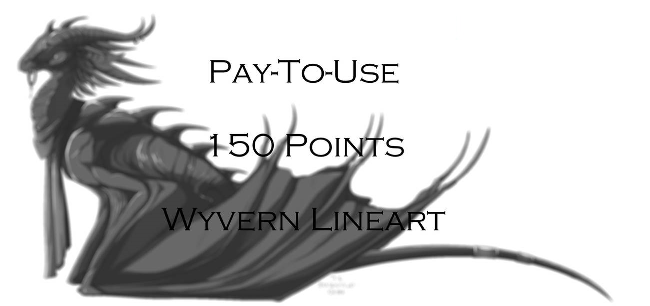 [p2u] Wyvern Lineart