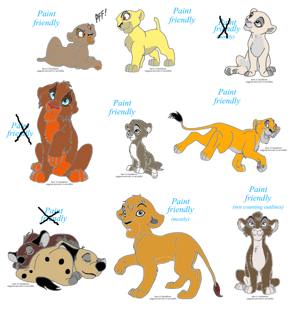 lion cub/ Hyena adopt-five points