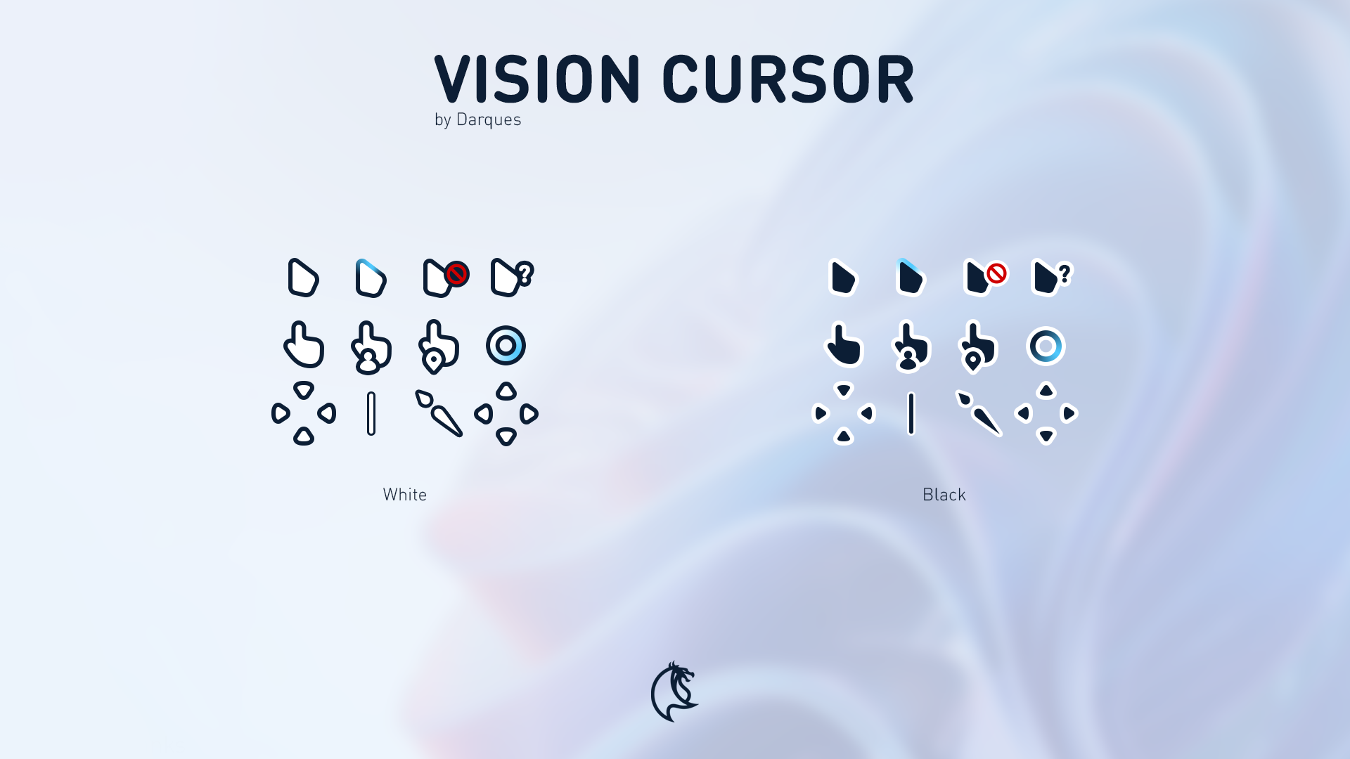 Windows 11 black and white edition Cursors