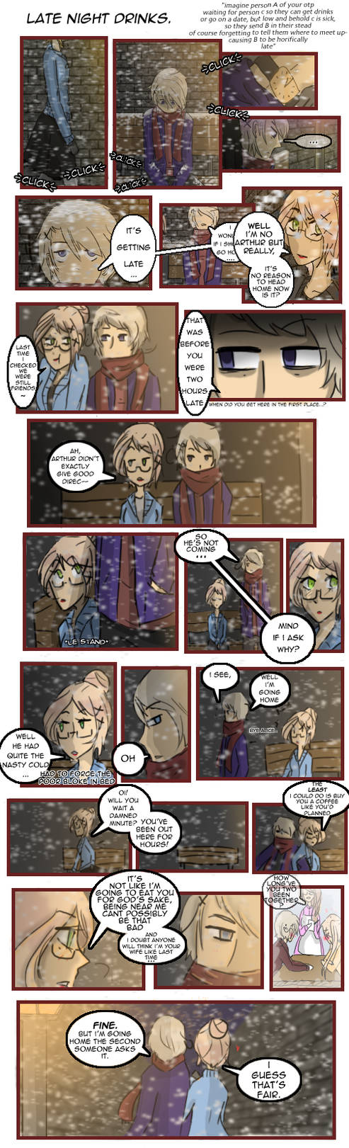 late night drinks by Xx-AwesomeSauce-xX on DeviantArt