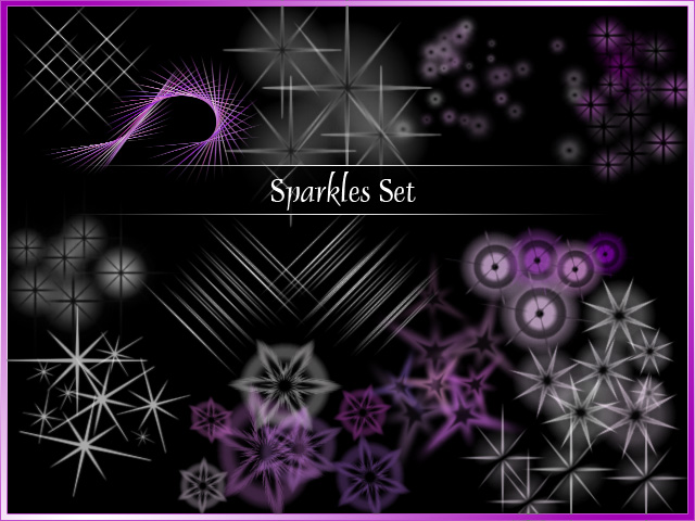 Photoshop Sparkle Brush Set