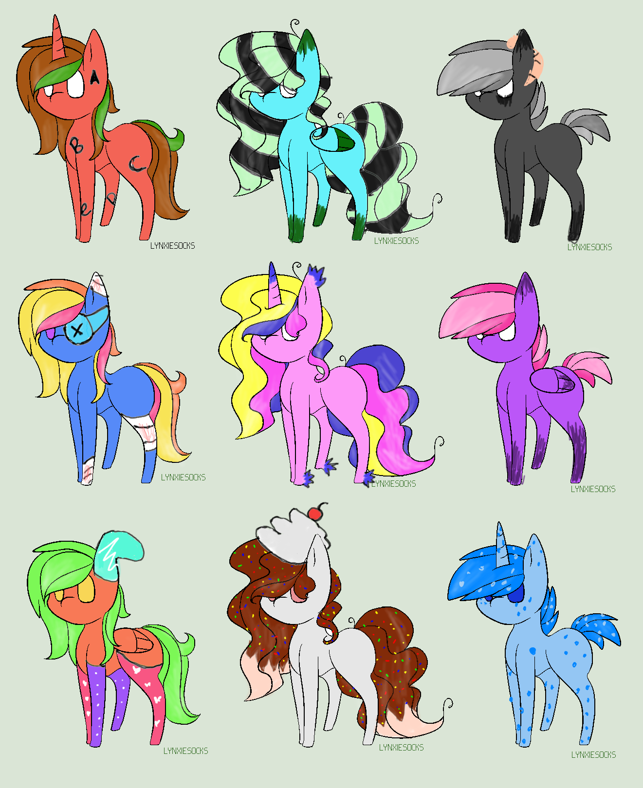 Themed Pony Adoption: OPEN (6/9)