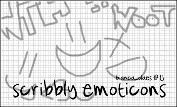 scribbly emoticons