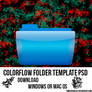 Colorflow Folder Template PSD