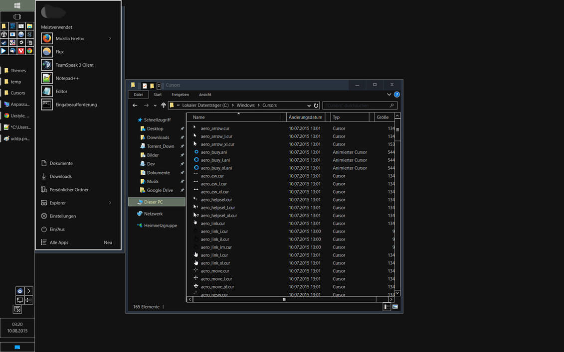 Old All Dark Theme For Windows 10 By Eversins On Deviantart