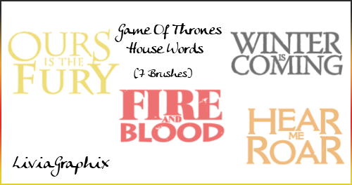 Game Of Thrones House Words By Liviaalexandra On Deviantart
