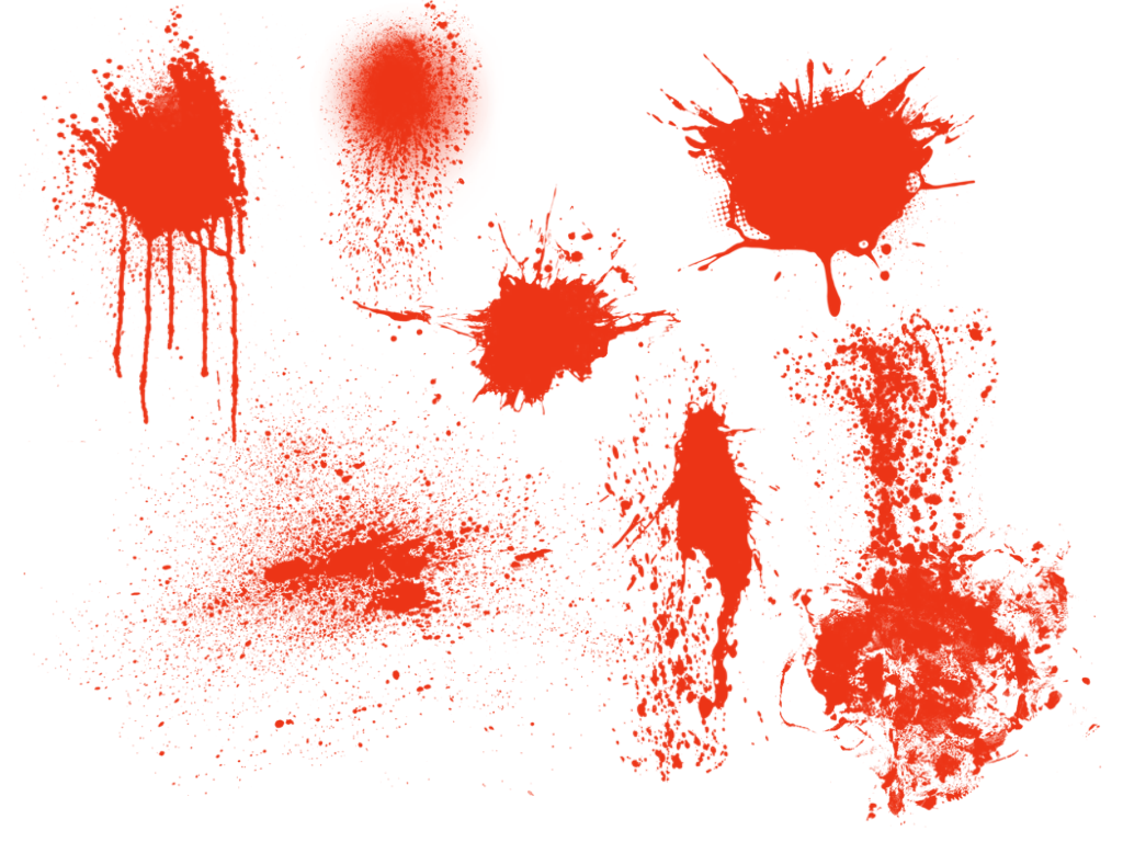 various splatter brushes