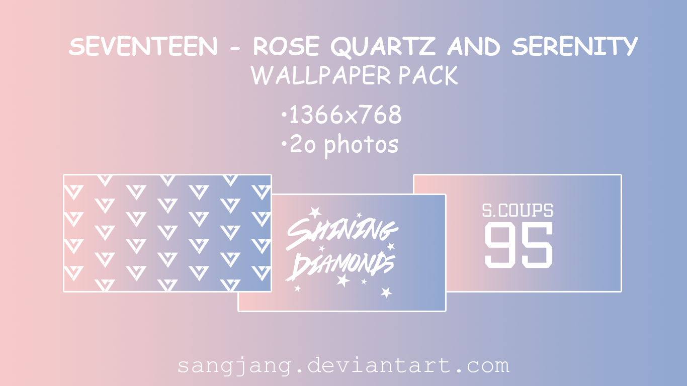 Seventeen Rose Quartz and Serenity Wallpaper Pack by sangjang on DeviantArt