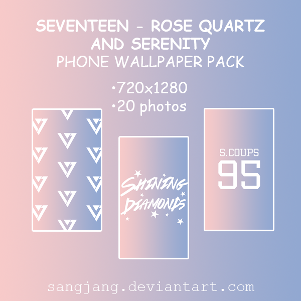 Seventeen Rose Quartz And Serenity Wallpaper Pack By