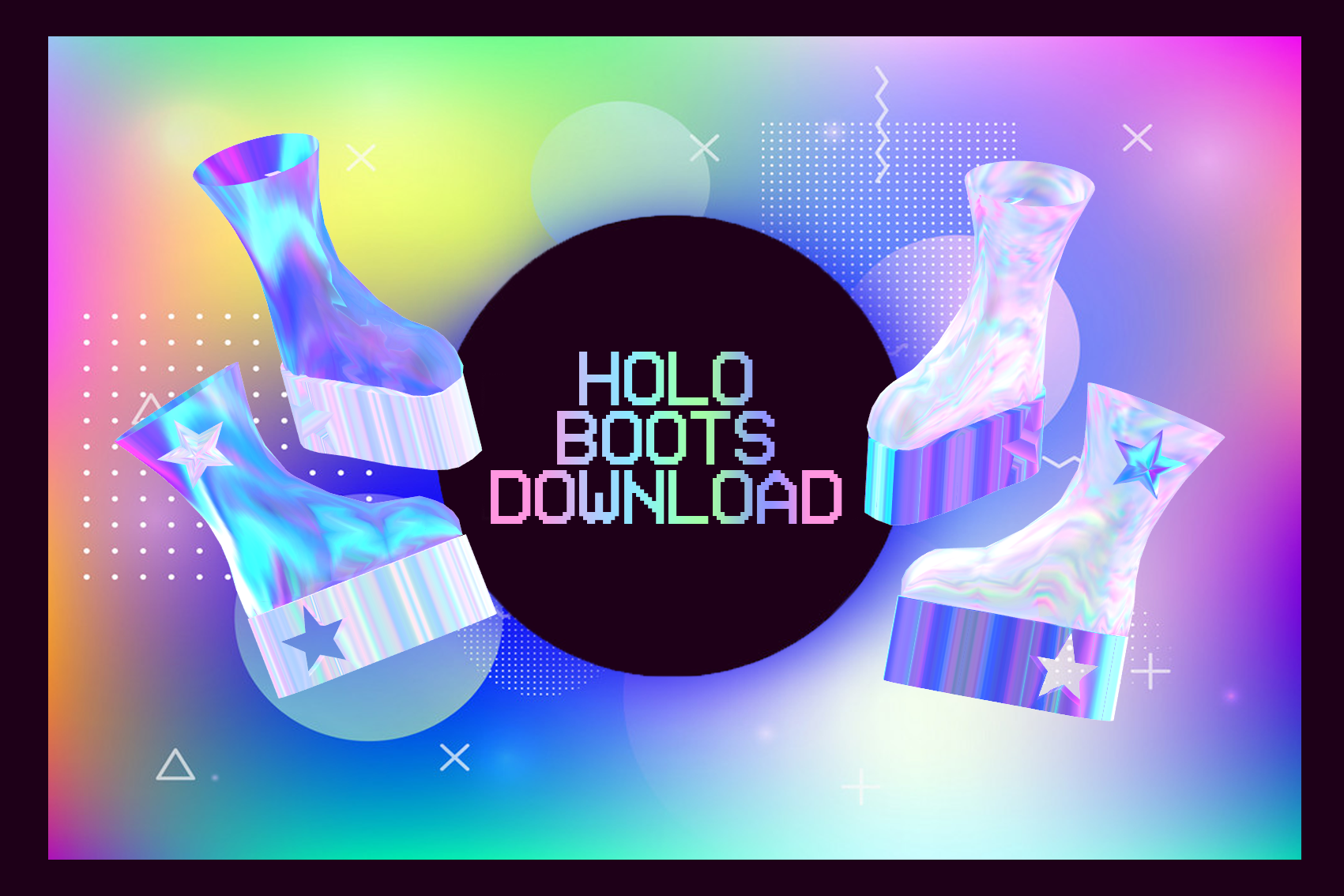 Holographic Boots MMD DOWNLOAD by HoshichoM on DeviantArt