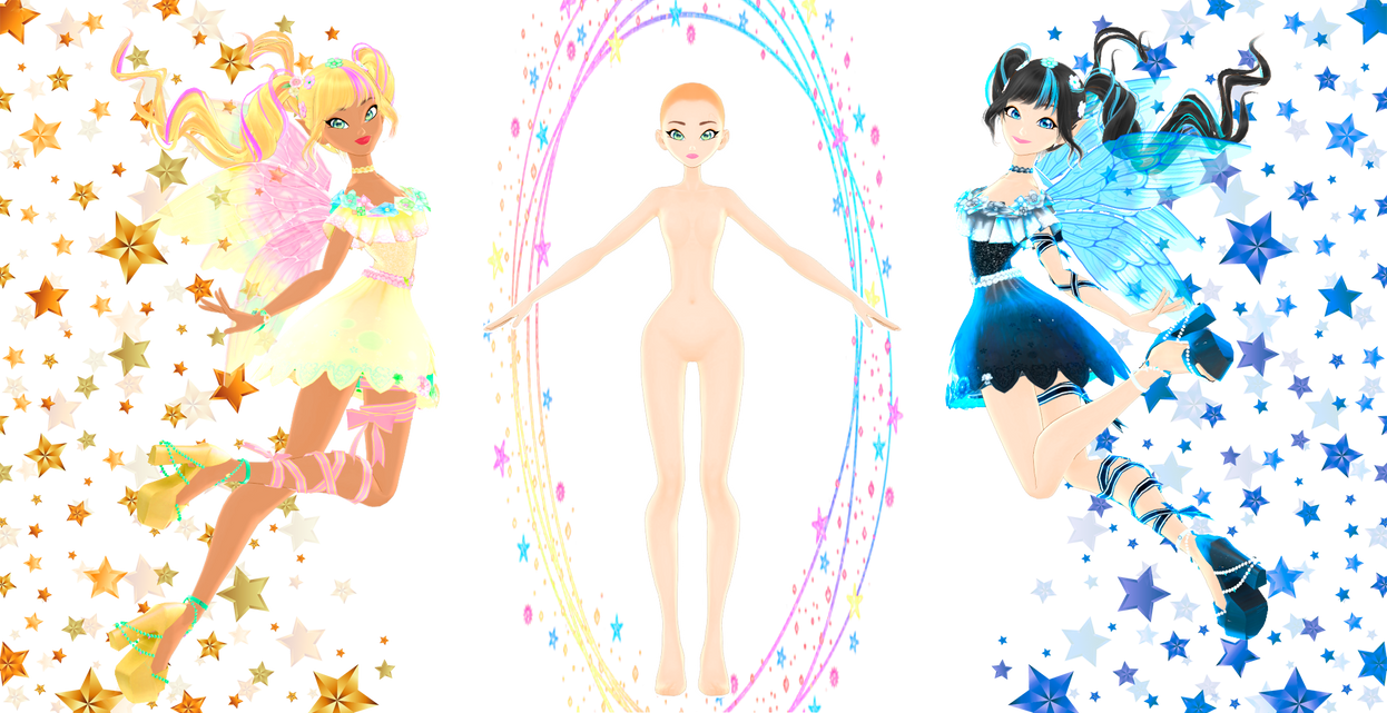 Winx Character Base WINX base download - MMD DL by HoshichoM on DeviantArt
