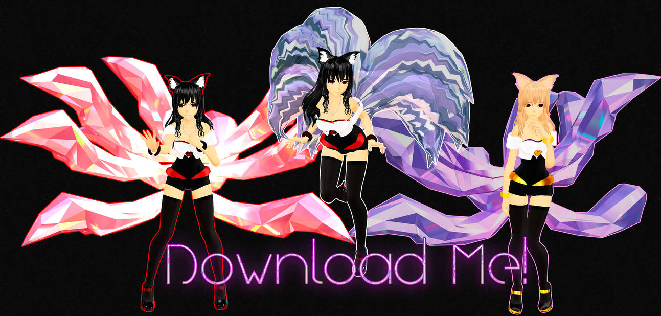 [MMD - Models] KDA Ahri Self - DL by EriPhantomhive on DeviantArt