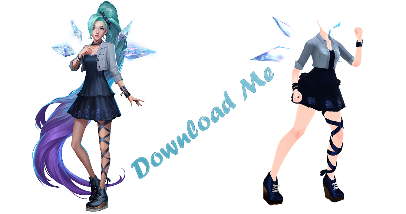 [MMD - Base] Seraphine Baddest DL by EriPhantomhive on DeviantArt