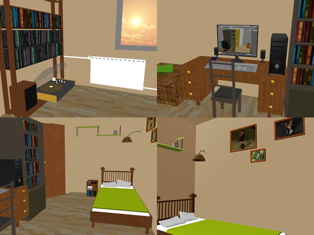 [MMD] My Bedroom (REMOVED) by Wampa842 on DeviantArt