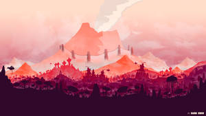 Morrowind Landscape in FireWatch style