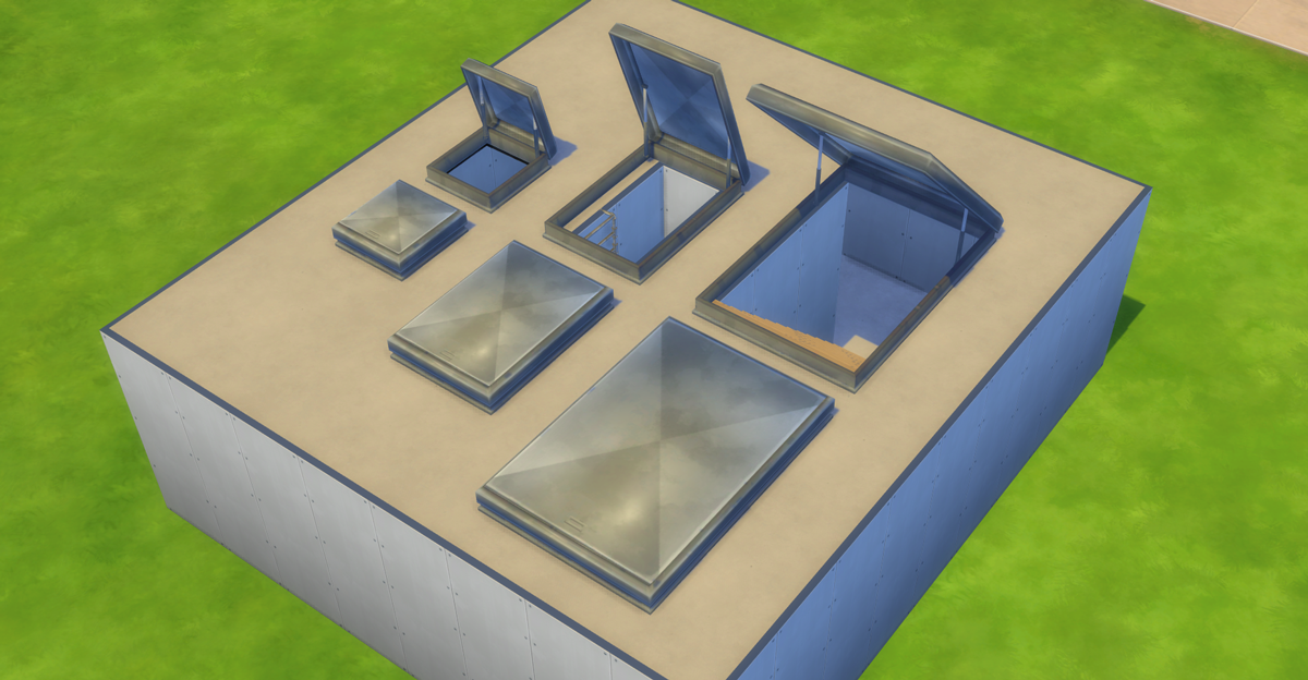 Sims 4 Metal Roof Hatch by Phaeton99 on DeviantArt