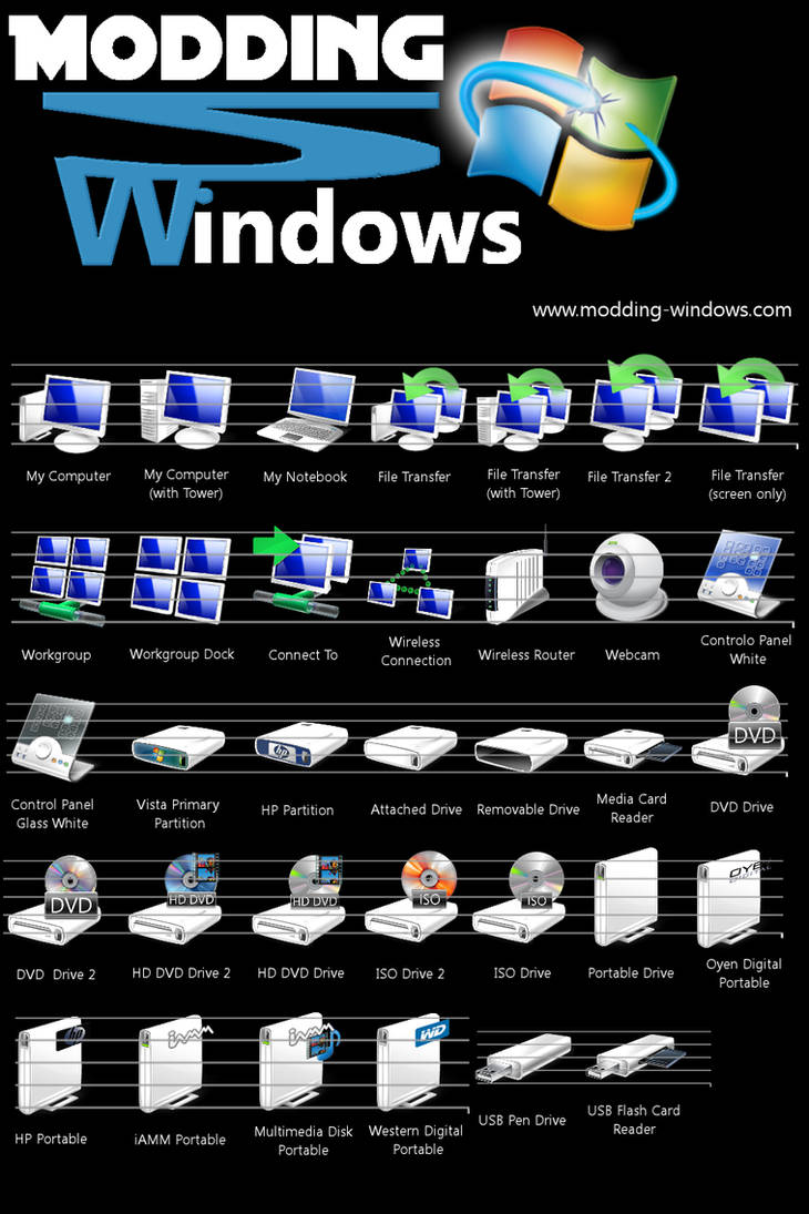 Vista White Hardware Icons by 4d-system on DeviantArt