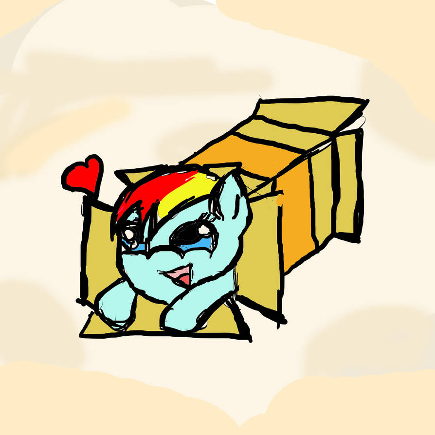 Rainbow in a box by DeezylPony on DeviantArt