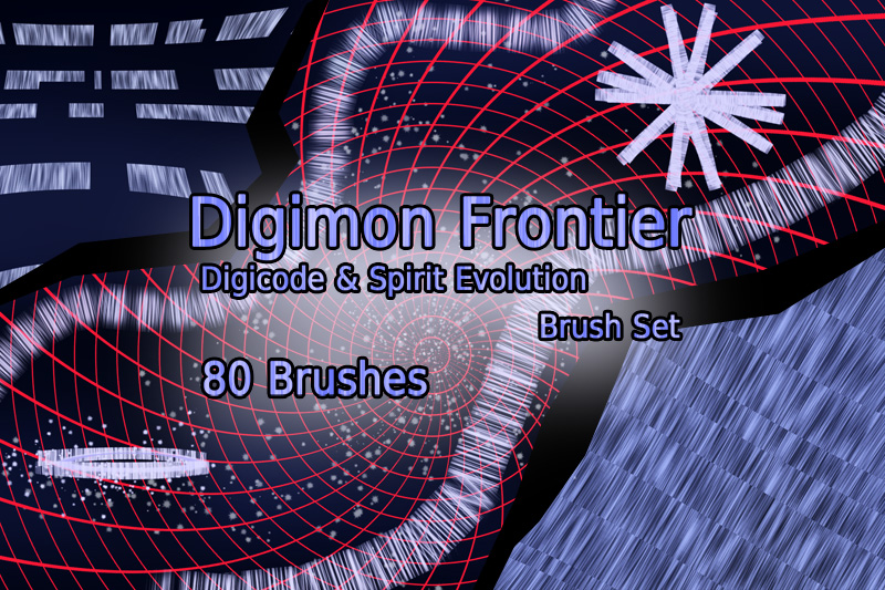 Digimon Frontier Digicode Brush Set