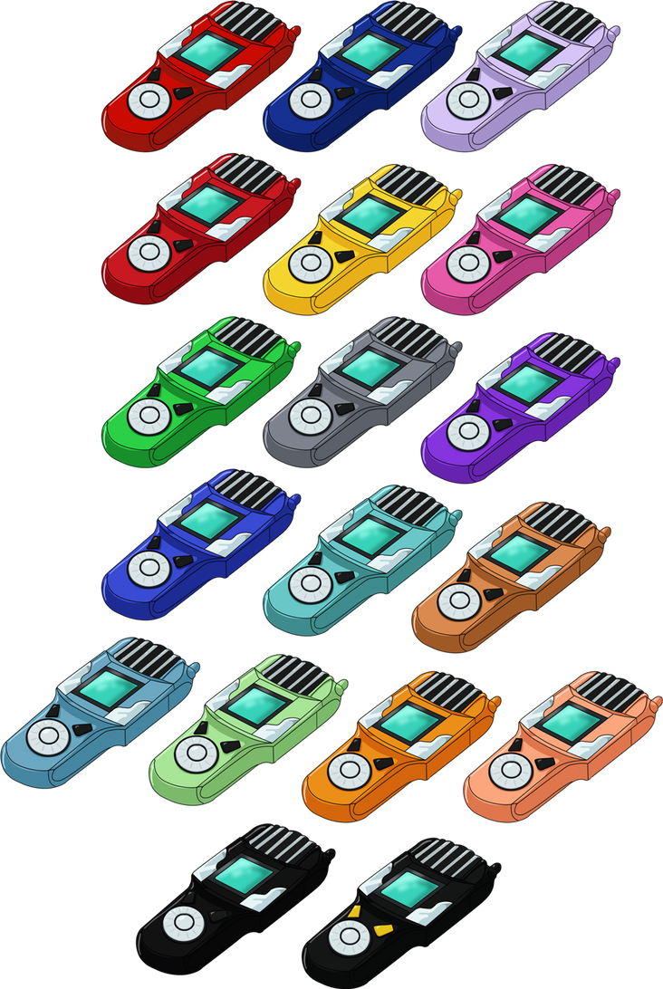 Digimon Xros Wars Digivice Xrosloader Hd Lines By Nelanequin