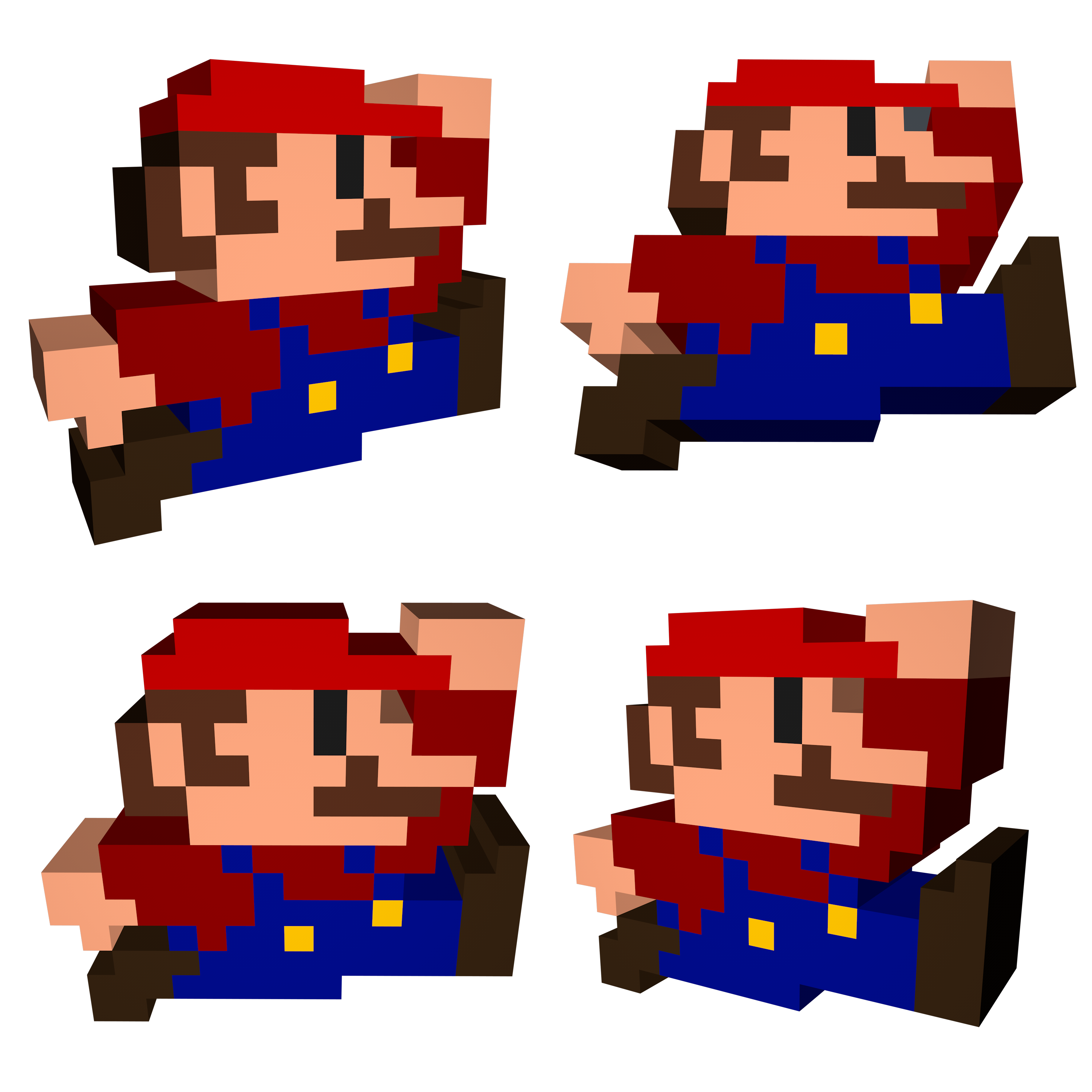 Pixel mario 3d Render by moriarting on DeviantArt