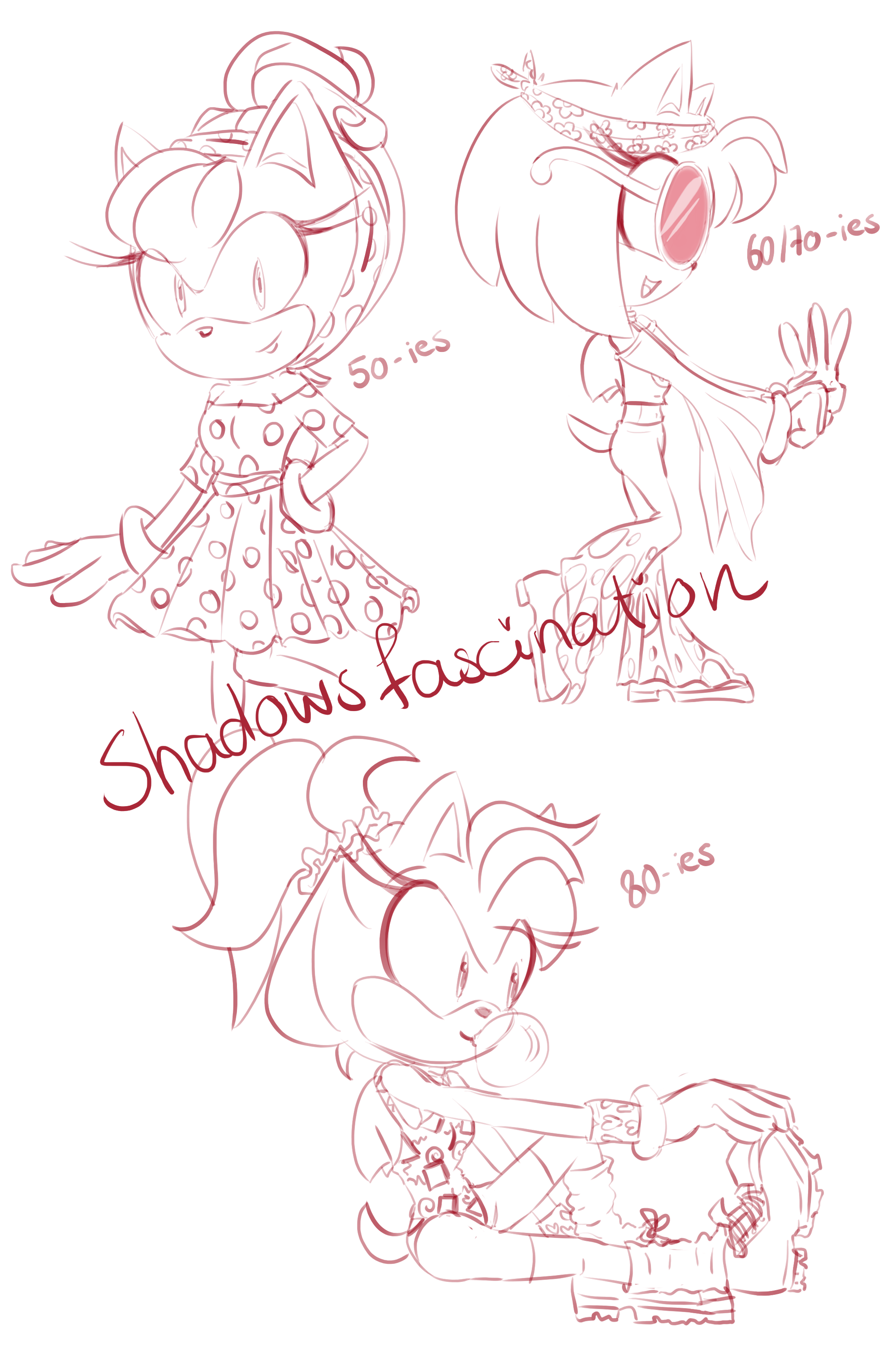 Eras Amy doodle dump by Shadowsfascination on DeviantArt