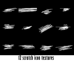 12 Scratch Icon Textures