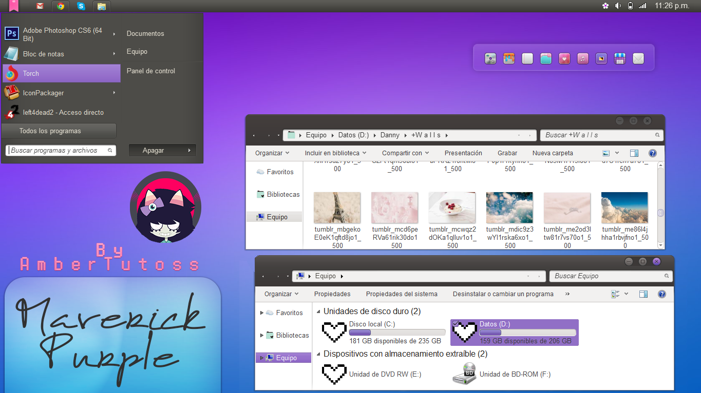 Maverick Purple for Windows7!