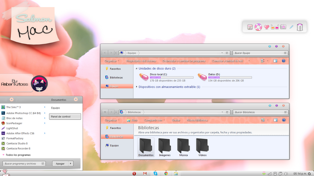 Salmon Mac for Windows7