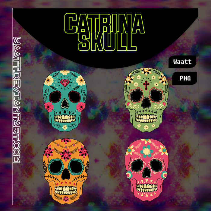 Catrina Skulls Png