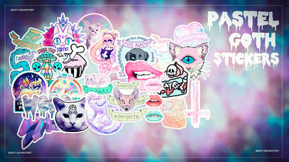 Pastel Goth Stickers - Waatt