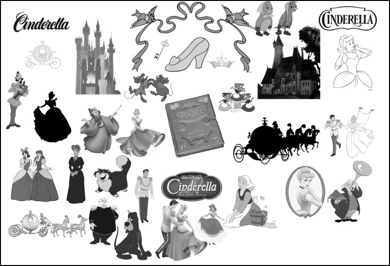 cinderella psp 7 brush set by