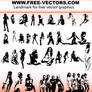 Sexy girls silhouette