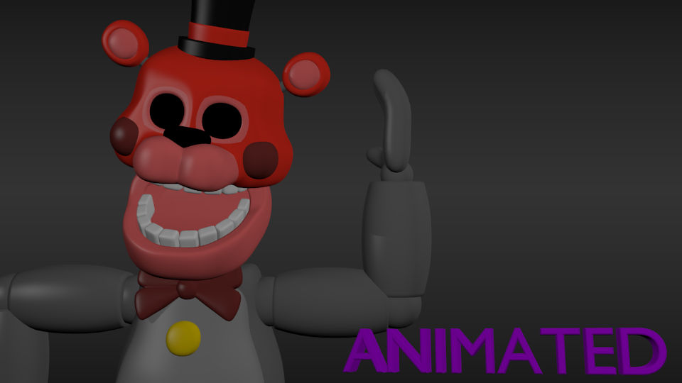 Stylized Redbear From FNaF World Hallow. Ed. model by DareLOL on DeviantArt