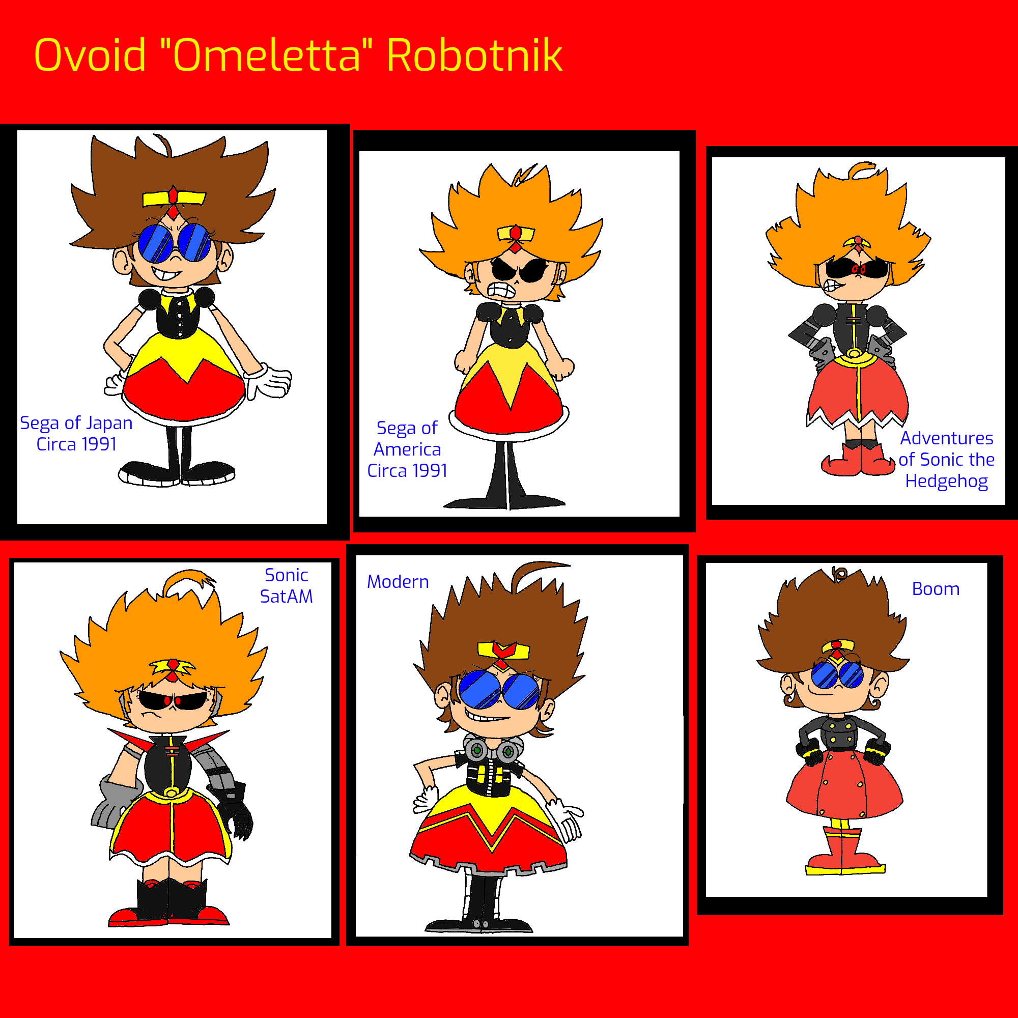 The Many Faces of Ovoid 'Omeletta' Robotnik