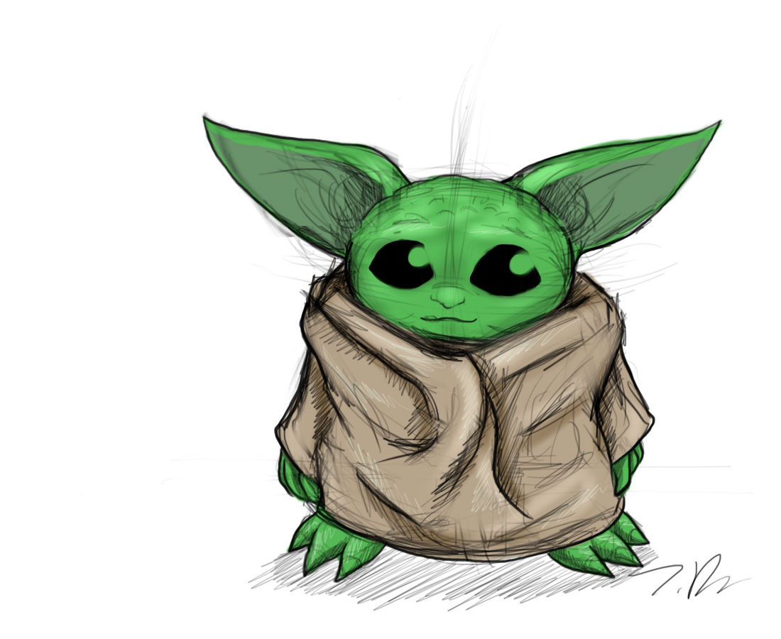 Sketchy Baby Yoda By Joselyn565 On Deviantart
