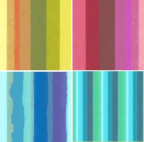 Torn paper stripe pattern set