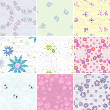 Dusty Florals - pattern set