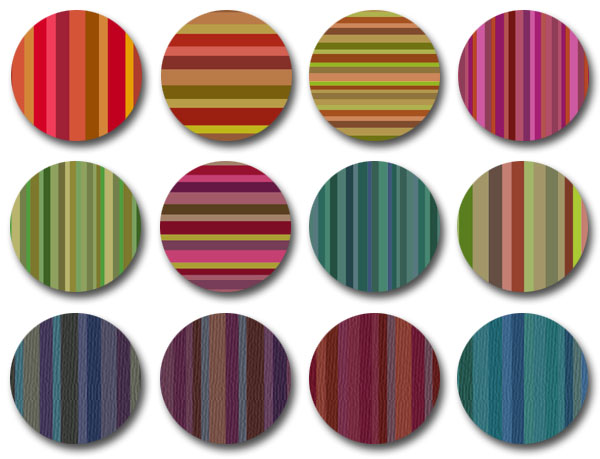 Bourbon Stripes pattern set