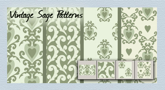 Vintage Sage patterns