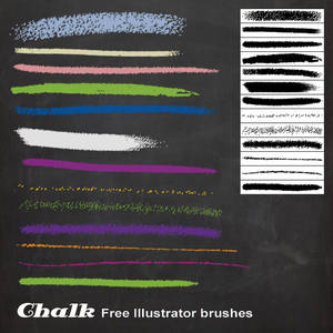 Chalk Illustrator brushes