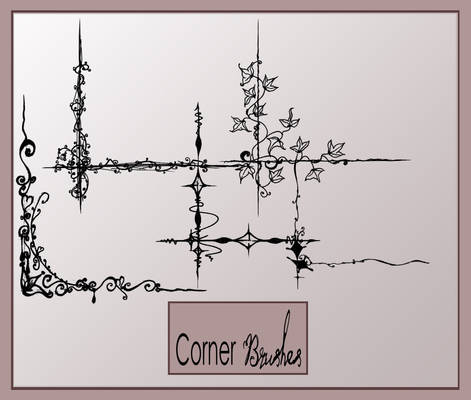 Corners photoshop brushes