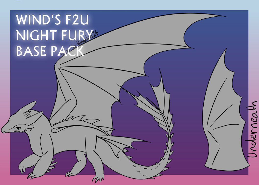 F2U Night Fury base by Windchill14 on DeviantArt