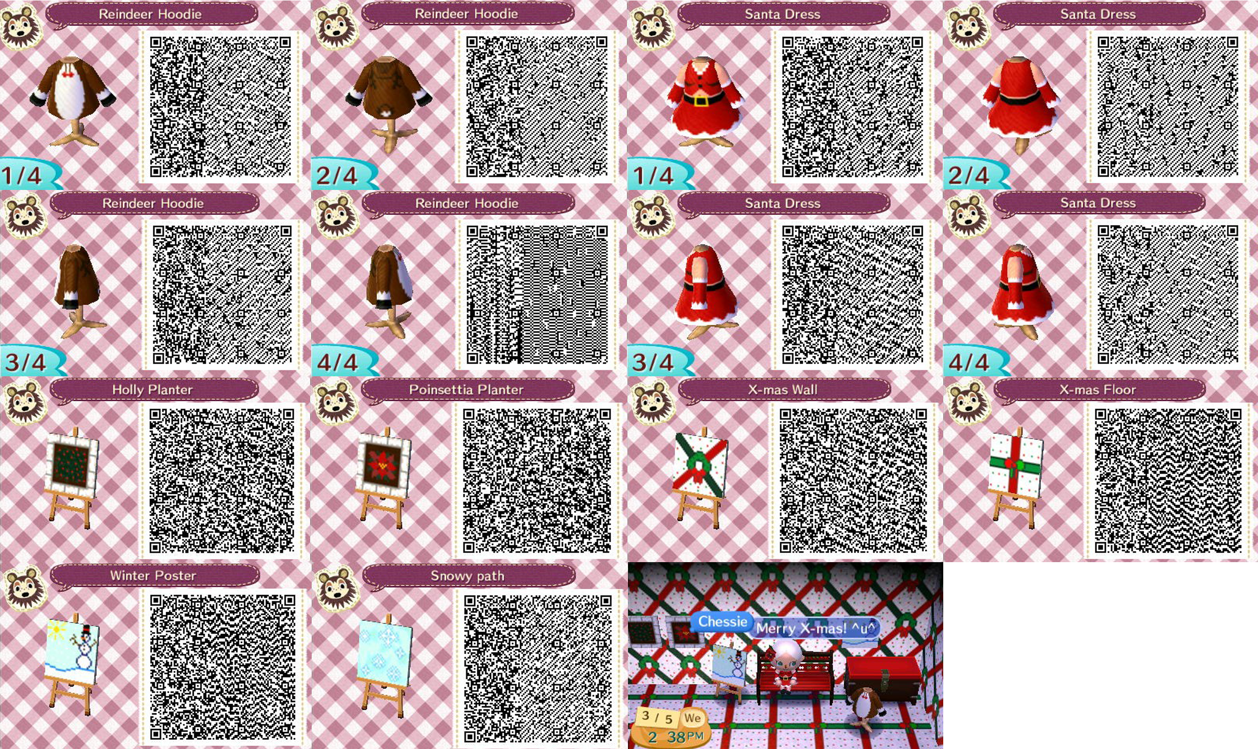 Acnl Holiday Collection Qr Codes By