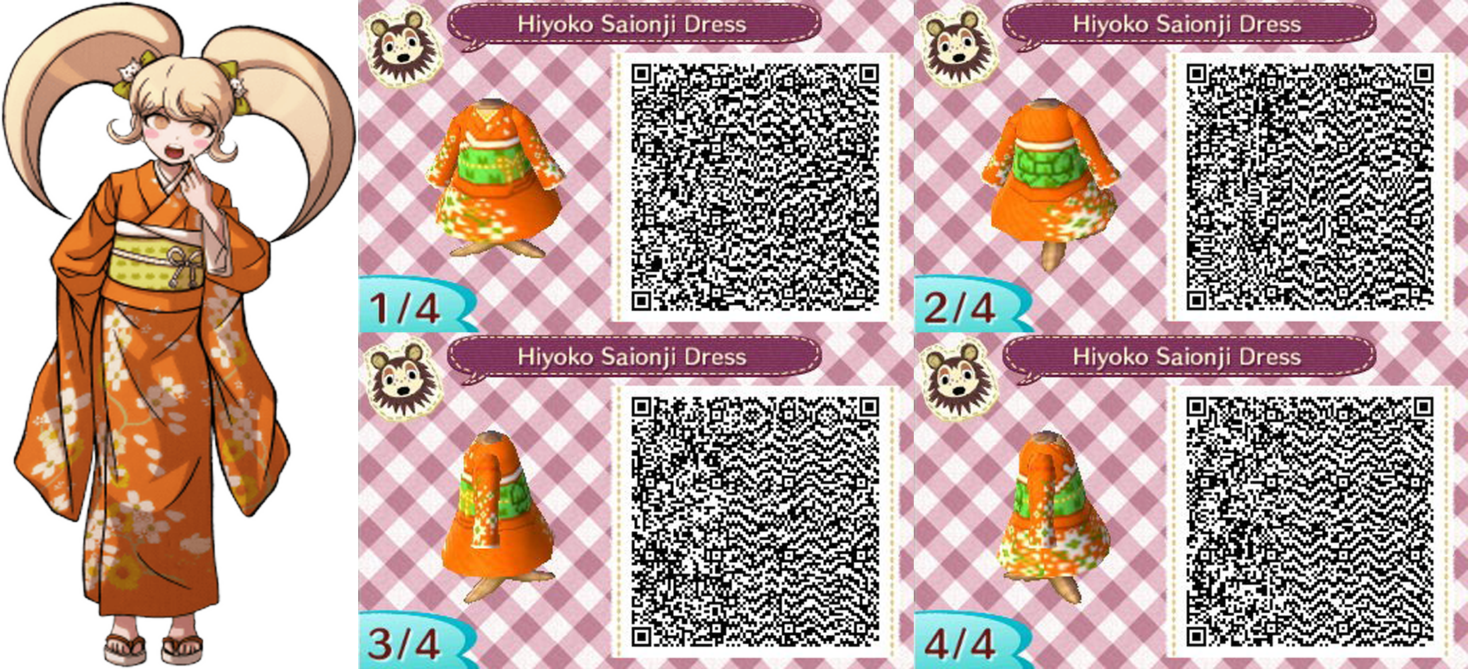 ACNL- Hiyoko Saionji Dress