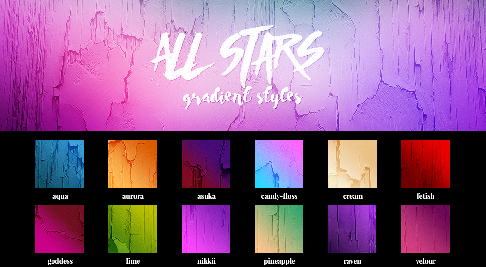 ALL STARS gradient styles