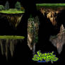 Floating Island PNG Pack by AchosenReject
