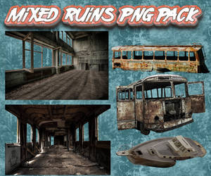 Mixed Ruins PNG Pack