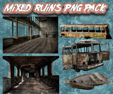 Mixed Ruins PNG Pack